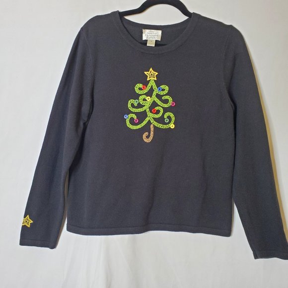 Christopher & Banks Sweaters - Christopher & Banks Christmas Tree & Star Sweater